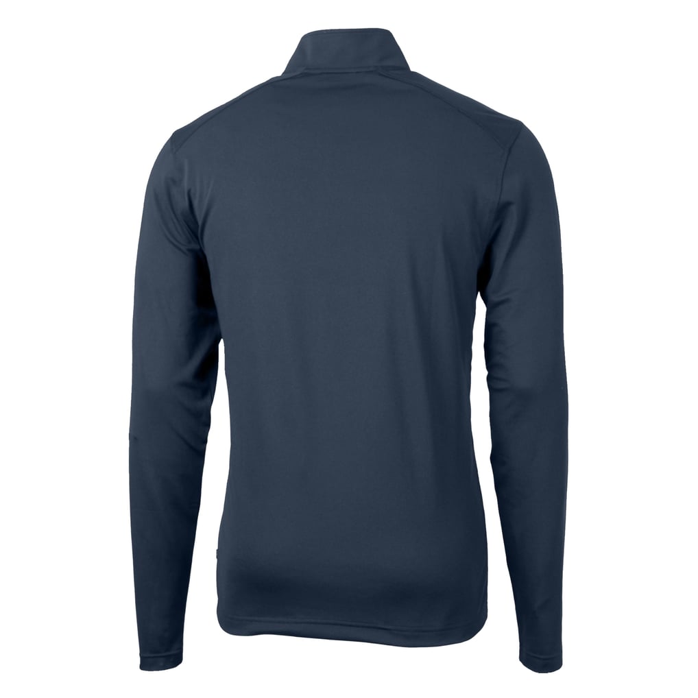  FC Cincinnati Cutter & Buck Big & Tall Virtue Eco Pique Recycled Quarter-Zip Pullover Top - Navy